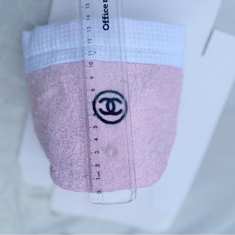 Chanel CC Pink Terry Makeup Brush Holder/Counter Pouch NWOT